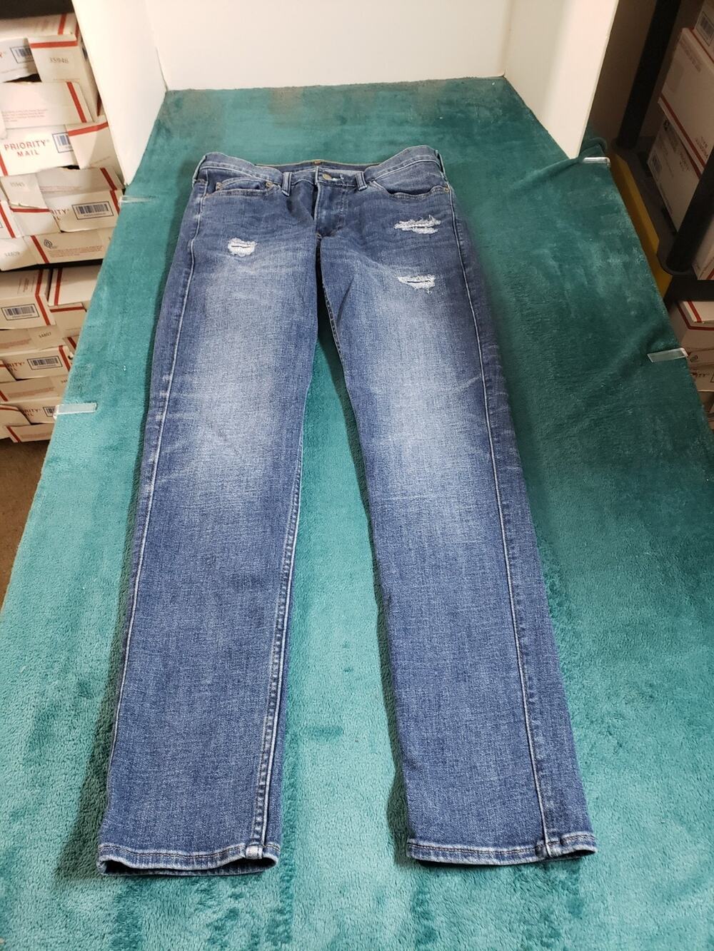 Abercrombie & Fitch Jeans Size 29x30 Mens Blue Pants Stretch Langdon Skinny